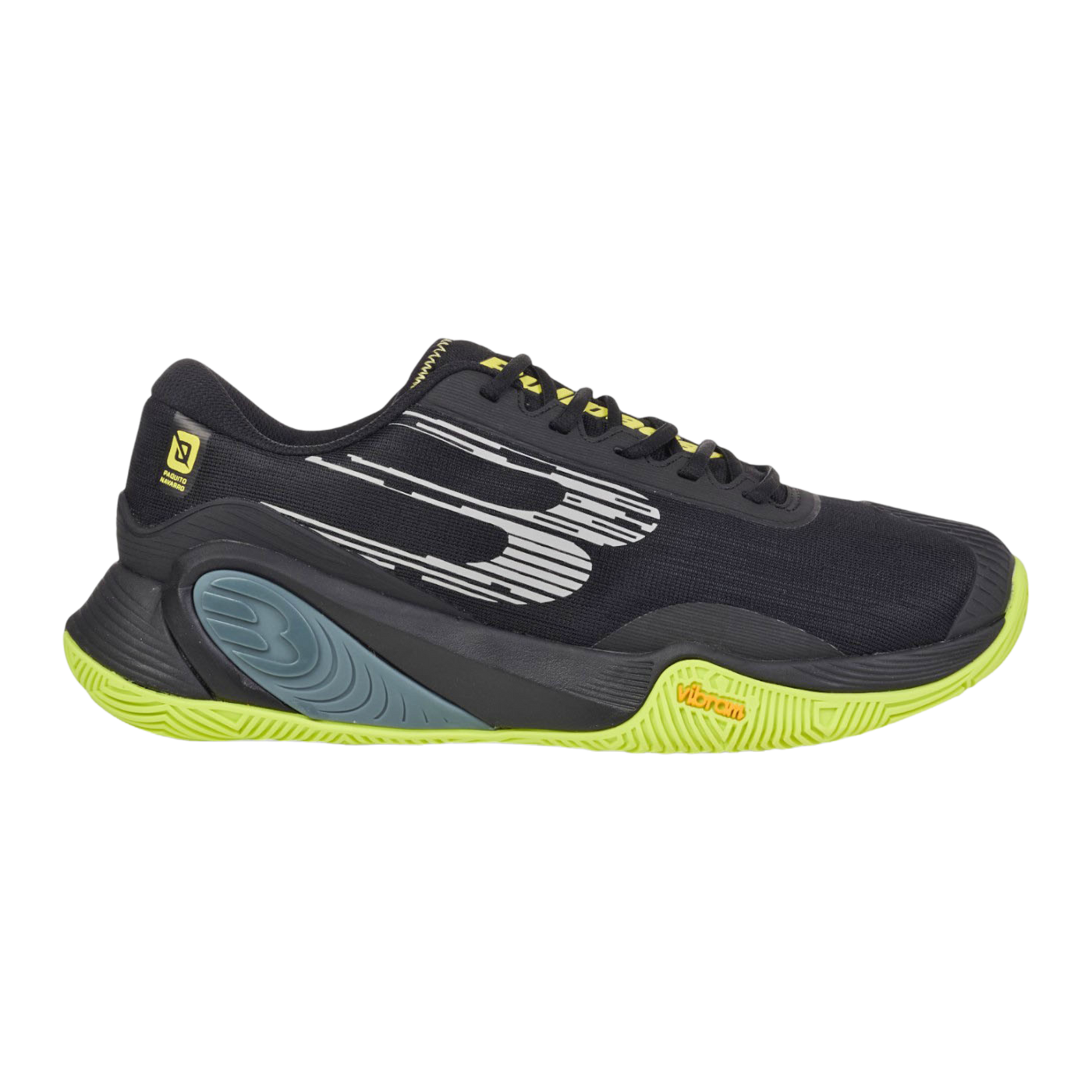 Bullpadel Hack Vibram 25I zwart padelschoenen