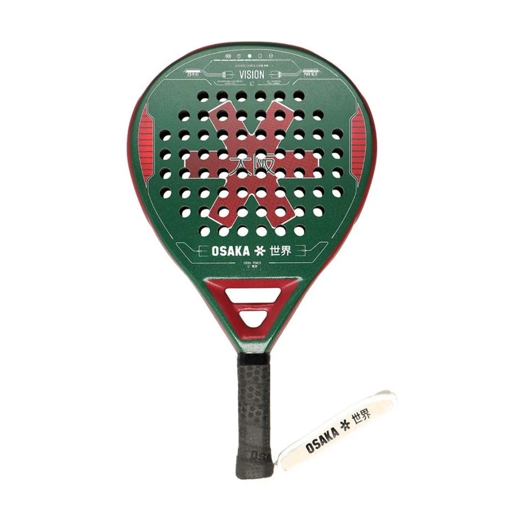 Osaka Vision groen rood padel racket